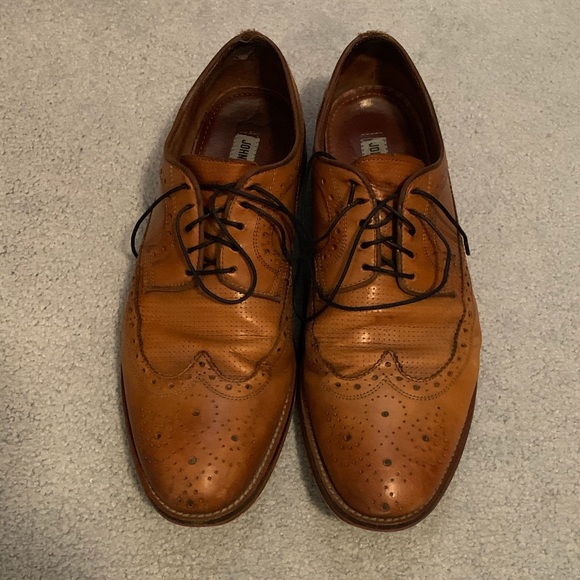 Johnston Murphy Shoes Johnston Murphy Tan Wingtip Dress Size